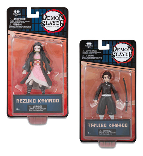 Bonecos Nezuko E Tanjiro Kamado Demon Slayer Mcfarlane Toys - R$ 298,9